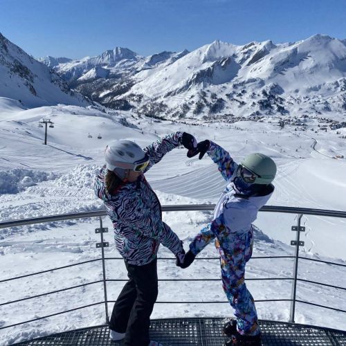 Schikids Herz auf der Aussichtsplatform am Obertauern